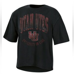 Women’s NCAA Utah Utes Fashion T-Shirt-L